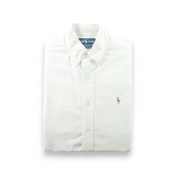 Koszula męska Polo Ralph Lauren Yarmouth klasyczna jednolita. Białe koszule męskie Ralph Lauren, m, bez wzorów, eleganckie, bez kołnierzyka, bez ramiączek. Za 170.36 zł.