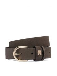 Tommy Hilfiger Pasek Essential Effortless 2.5 Suede AW0AW19793 Brązowy. Brązowe paski damskie Tommy Hilfiger, bez wzorów, ze skóry. Za 209.99 zł.