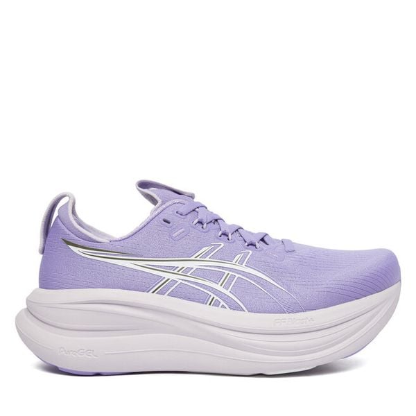 Buty do biegania Asics. Fioletowe obuwie sportowe damskie Asics, bez wzorów, bez zapięcia, do biegania. Za 899.99 zł.