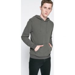 Review - Bluza. Szare bluzy męskie Review, m, bez wzorów, z bawełny, bez ramiączek, z kapturem. W wyprzedaży za 59.90 zł.