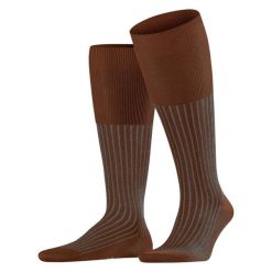 Skarpetki do kostki w paski Falke Oxford. Niebieskie skarpety męskie Falke, bez wzorów, z bawełny. Za 149.00 zł.