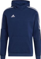 Adidas adidas Tiro 21 Sweat Hoody bluza 464 : Rozmiar - XL. Bluzy męskie Adidas, m, bez wzorów, bez ramiączek, bez kaptura. Za 190.27 zł.