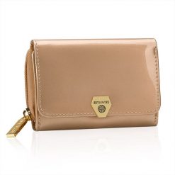 Portfel damski BETLEWSKI BPD-VS-930 ZŁOTY. Żółte portfele damskie Betlewski, ze skóry. Za 139.99 zł.