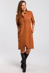 Sukienka marynarka elegancka żakietowa asymetryczna brązowa. Brązowe marynarki i żakiety damskie Stylove, do pracy, l, bez wzorów, z elastanu, biznesowe, z asymetrycznym kołnierzem, bez ramiączek, midi, asymetryczne. Za 329.00 zł.