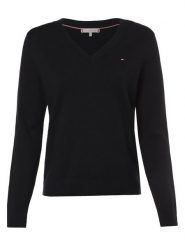 Tommy Hilfiger Sweter Kobiety niebieski, XS. Niebieskie swetry nierozpinane damskie Tommy Hilfiger, xs, bez wzorów, z dzianiny, eleganckie, bez kołnierzyka, bez ramiączek. Za 489.95 zł.