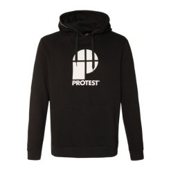 Bluza z kapturem Protest Classic Logo. Czarne bluzy sportowe męskie Protest, m, bez wzorów, z kapturem. W wyprzedaży za 220.00 zł.
