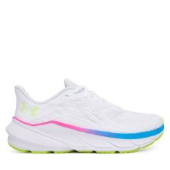 Buty do biegania Under Armour. Białe obuwie sportowe damskie Under Armour, bez wzorów, bez zapięcia, do biegania. Za 399.99 zł.