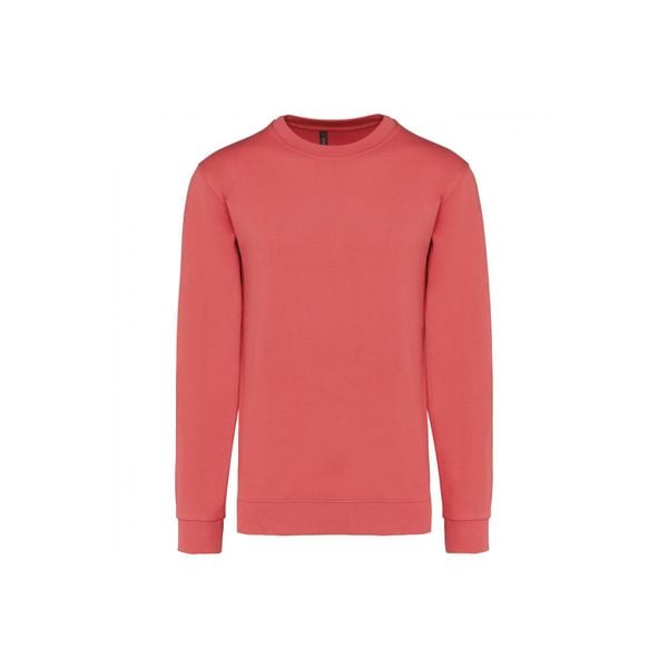 Bluza z okrągłym dekoltem Kariban. Czerwone bluzy damskie KARIBAN, xs, bez wzorów, z bawełny, bez ramiączek, bez kaptura. Za 119.00 zł.