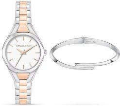Zegarek Trussardi TRUSSARDI R2453159503 zegarek damski szary 30 mm. Szare zegarki damskie TRUSSARDI. Za 676.50 zł.