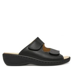 Klapki Dr. Brinkmann. Czarne klapki damskie Dr. Brinkmann, bez wzorów, bez obcasa, bez zapięcia. Za 339.99 zł.