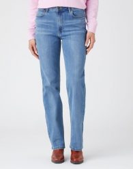 WRANGLER STRAIGHT DAMSKIE SPODNIE JEANSOWE JEANSY ROCKY W20TB940W 112141246. Jeansy damskie Wrangler, bez wzorów, z jeansu. Za 199.99 zł.