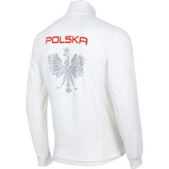 Bluza męska PZLA BLM990RN - biały. Białe bluzy męskie 4F, m, bez wzorów, z dzianiny, bez ramiączek, bez kaptura. W wyprzedaży za 272.99 zł.