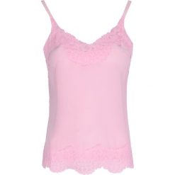 Pinko Top "Rivolta". Czerwone topy damskie Pinko, bez wzorów, z bawełny, bez kołnierzyka, bez ramiączek. Za 299.00 zł.