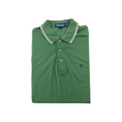 Second life - Polo Ralph Lauren męskie golf krótki rękaw - Stan bardzo dobry. Zielone swetry męskie Ralph Lauren, m, bez wzorów, z materiału, klasyczne, bez kołnierzyka, bez ramiączek. Za 127.76 zł.