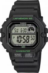 Zegarek Casio Zegarek męski Casio WS-1400H-1AVEF. Zegarki męskie Casio, bez wzorów. Za 193.42 zł.