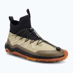 Buty barefoot męskie Vivobarefoot Primus Trail Flow Mid. Brązowe buty zimowe męskie Vivobarefoot, bez wzorów, bez obcasa, bez zapięcia. Za 639.99 zł.