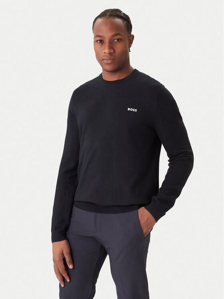 BOSS Sweter Momentum-X CN 50547507 Granatowy Regular Fit. Niebieskie swetry męskie Boss, m, bez wzorów, z syntetyku, bez kołnierzyka, bez ramiączek. Za 419.99 zł.