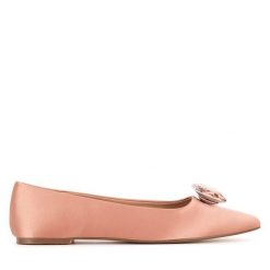Baleriny DeeZee. Brązowe balerinki damskie DeeZee, bez wzorów, bez obcasa, bez zapięcia. Za 79.99 zł.