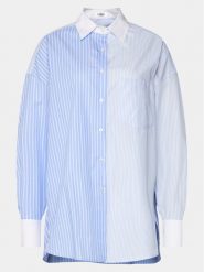 Replay Koszula W2136 .000.10338 Niebieski Comfort Fit. Niebieskie koszule damskie Replay, l, bez wzorów, z bawełny, bez kołnierzyka, bez ramiączek. Za 439.99 zł.