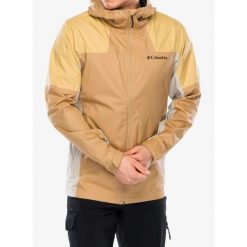 Kurtka przeciwdeszczowa męska Columbia Inner Limits III Jacket. Brązowe kurtki męskie Columbia, m, bez wzorów, sportowe, bez kaptura. Za 366.99 zł.