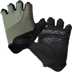 Rękawiczki rowerowe dla dorosłych krótkie Force Land unisex. Zielone rękawiczki męskie FORCE, bez wzorów. Za 109.90 zł.