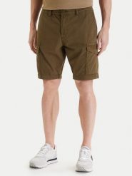 Napapijri Szorty materiałowe N-Deline NP0A4HOT Khaki Regular Fit. Brązowe szorty męskie Napapijri, bez wzorów, z bawełny. Za 323.99 zł.