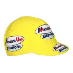 Czapka rowerowa Gist Equipe Vintage Mercatone. Żółte czapki męskie GIST, bez wzorów. Za 129.00 zł.