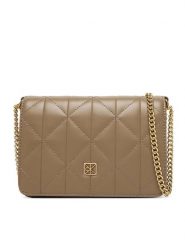 Calvin Klein Torebka Quilted Mini Chain Bag LV04F3321G Beżowy. Brązowe torebki wizytowe damskie Calvin Klein, bez wzorów, ze skóry, bez dodatków. Za 449.99 zł.
