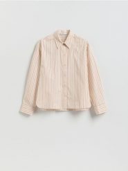 Koszula z bawełną - wielobarwny. Koszule damskie Reserved, l, bez wzorów, z bawełny, bez kołnierzyka, bez ramiączek. Za 129.99 zł.