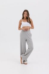 SPODNIE JESS SZARY MELANŻ XL - Flawless. Szare spodnie dresowe damskie Flawless, bez wzorów, z dresówki, biznesowe, długie. Za 369.00 zł.