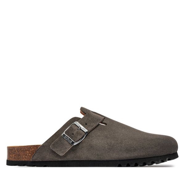 Klapki Scholl. Szare klapki męskie Scholl, bez wzorów, bez zapięcia. Za 369.99 zł.