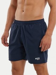 BOSS Szorty kąpielowe Swordfish 50554613 Granatowy Regular Fit. Niebieskie kąpielówki męskie Boss, bez wzorów, z syntetyku. Za 269.99 zł.