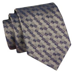 Męski Krawat - Odcienie Brązu - Angelo di Monti. Krawaty i muchy Angelo di Monti, bez wzorów, z tkaniny, eleganckie. Za 45.00 zł.