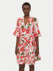 Iconique Sukienka letnia IC25-045 Kolorowy Relaxed Fit. Sukienki damskie Iconique, na lato, l, bez wzorów, z bawełny, bez kołnierzyka, bez ramiączek. Za 279.99 zł.