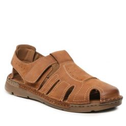 Sandały Lasocki For Men. Brązowe sandały męskie Lasocki For Men, bez wzorów, bez zapięcia. Za 149.99 zł.