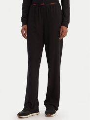 HUGO Spodnie piżamowe 50555624 Czarny Regular Fit. Czarne piżamy damskie Hugo, bez wzorów, z bawełny, bez ramiączek. Za 209.99 zł.