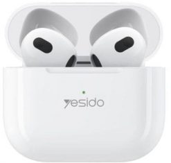 Słuchawki Yesido Słuchawki TWS31 BT 5.4 300mAh, WHITE / BIAŁY. Białe słuchawki bezprzewodowe Yesido. Za 85.87 zł.