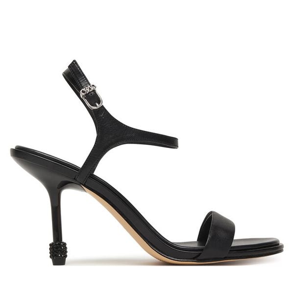 Sandały MICHAEL Michael Kors. Czarne sandały damskie MICHAEL Michael Kors, bez wzorów, bez obcasa, na szpilce, bez zapięcia. Za 517.99 zł.