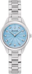 Zegarek Bulova Zegarek damski Bulova 96P250 srebrny. Szare zegarki damskie Bulova, srebrne. Za 1,139.00 zł.