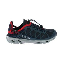 Buty turystyczne amfibijne Élémenterre Colca. Niebieskie obuwie trekkingowe damskie Elementerre, z nylonu, bez zapięcia. Za 257.50 zł.