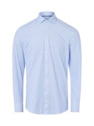 Finshley & Harding koszula biznesowa Mężczyźni Super Slim Fit Bawełna niebieski|biały, 45. Białe koszule męskie Finshley & Harding, m, bez wzorów, z bawełny, biznesowe, bez kołnierzyka, bez ramiączek. Za 199.95 zł.