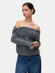 Vero Moda Sweter Lovely 10336698 Szary Regular Fit. Szare swetry nierozpinane damskie Vero Moda, xl, bez wzorów, z syntetyku, bez kołnierzyka, bez ramiączek. Za 179.99 zł.