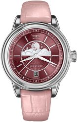Zegarek damski Aviator V.1.33.0.264.4.PM różowy. Czerwone zegarki damskie AVIATOR. Za 2,874.51 zł.