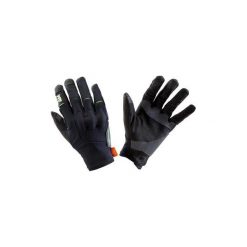 Rękawiczki na rower MTB All Mountain. Czarne rękawiczki męskie ROCKRIDER, bez wzorów, z elastanu. Za 79.99 zł.