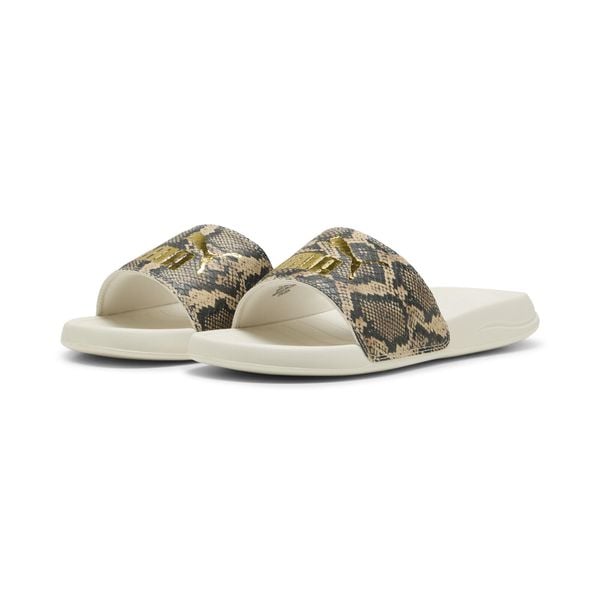 Damskie klapki Popcat 20 Snake Chic PUMA Alpine Snow Gold White. Białe klapki damskie Puma, bez wzorów, sportowe, bez obcasa, bez zapięcia. Za 119.00 zł.