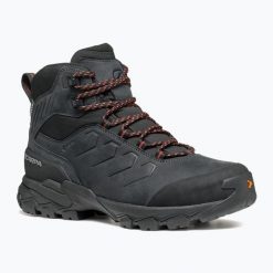 Buty turystyczne damskie SCARPA Moraine Polar GTX. Czarne obuwie trekkingowe damskie Scarpa, z polaru, bez zapięcia. Za 749.99 zł.