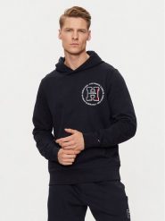 Tommy Hilfiger Bluza MW0MW34383 Granatowy Regular Fit. Niebieskie bluzy męskie Tommy Hilfiger, m, bez wzorów, z bawełny, bez ramiączek, bez kaptura. Za 259.99 zł.