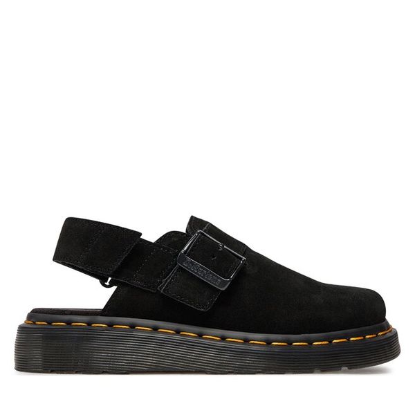Sandały Dr. Martens. Czarne sandały damskie Dr. Martens, bez wzorów, bez obcasa, na płaskiej podeszwie, bez zapięcia. Za 449.99 zł.