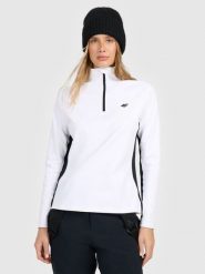 4F Bielizna termiczna ocieplana (góra) damska - biała S. Biała bielizna sportowa damska 4F, s, bez wzorów, z materiału. Za 129.99 zł.