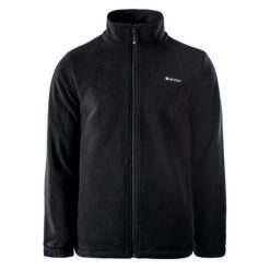 Polar męski Hi-Tec Ferns - czarny, Rozmiar M. Czarne bluzy sportowe męskie Hi-tec, m, bez wzorów, z materiału, bez kaptura, trekkingowe. W wyprzedaży za 169.99 zł.